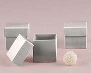 10 unit metallic silver box|Metallic Silver Square Favor Box with Lid .